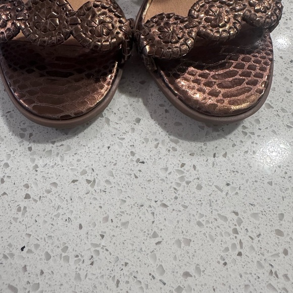Jack Rogers Women's Metallic Brown Sandals - Picture 3 of 8